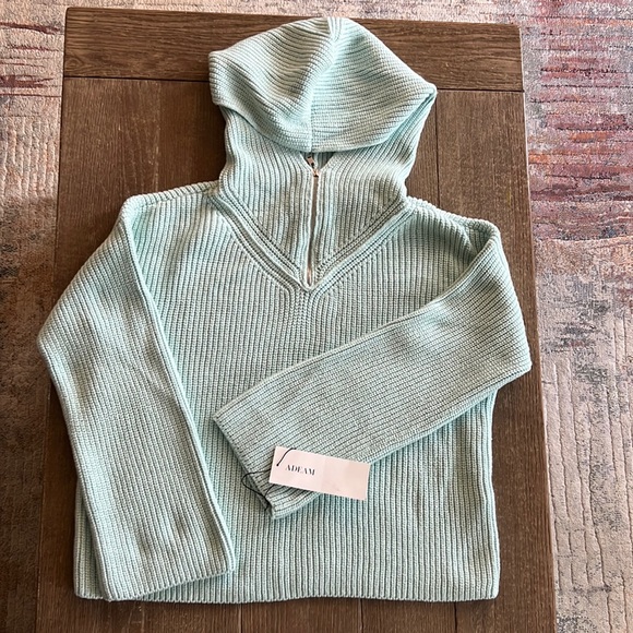 NWT ADEAM Tennis Hoodie Mint Green - Picture 6 of 13
